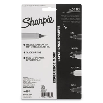 Sharpie® Cosmic Color Permanent Markers, Extra-fine Needle Tip, Assorted Cosmic Colors, 5-pack freeshipping - TVN Wholesale